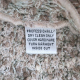 St. John Evening Beaded Metallic Tweed Zip-Front Jacket Taupe Size 8