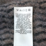 Rick Owens Glitter F/W 17 Draped Cardigan Beige/Black Mohair-Wool Size Small