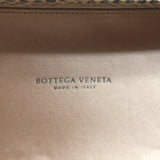 Bottega Veneta Chain Strap Large Knot Clutch Beige Snakeskin-Trim Intrecciato Satin