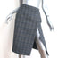 Vetements Pencil Skirt Grey Check Wool-Blend Size Medium