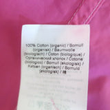 GANNI Colorblock Puff Sleeve Mini Dress Pink Smocked Cotton Poplin Size 38