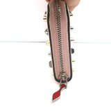 Christian Louboutin Panettone Spike Continental Wallet Rose Pink Grained Leather
