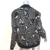 St. John Sport Metallic Jacquard Knit Sweater Set Black/Gold Size Small/Medium