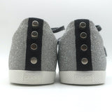 Gucci Bambi Web Studded Glitter Sneakers Silver Size 8 NEW