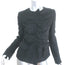 Thakoon Ruffle Jacket Black Wool-Angora Size 6