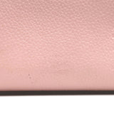 Christian Louboutin Panettone Spike Continental Wallet Rose Pink Grained Leather