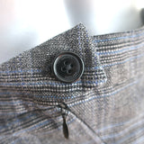 Vetements Pencil Skirt Grey Check Wool-Blend Size Medium