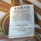 Odeeh Sleeveless Tiered Maxi Dress Brown/Cream Printed Cotton Size 40