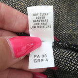 St. John Sport Metallic Jacquard Knit Sweater Set Black/Gold Size Small/Medium