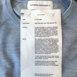 Extreme Cashmere Todd Short Sleeve Sweater Top Blue Cashmere-Blend One Size