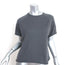 Extreme Cashmere Todd Short Sleeve Sweater Top Gray Cashmere-Blend One Size