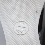 Gucci Bambi Web Studded Glitter Sneakers Silver Size 8 NEW