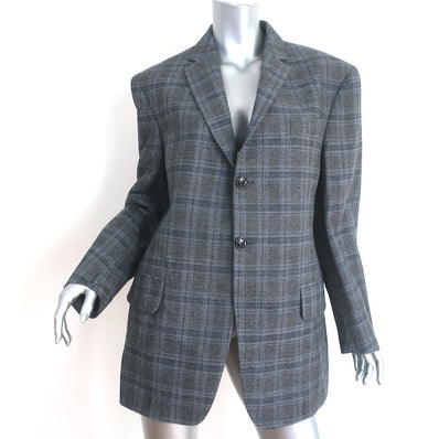 Vetements BLAZER & SKIRT Grey Check Wool-Blend Size XS and Medium