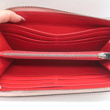 Christian Louboutin Panettone Spike Continental Wallet Rose Pink Grained Leather