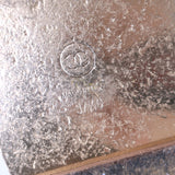 Chanel 22C Star-CC Metallic Leather Dad Sandals Rose Gold Size 37.5 C