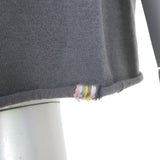 Extreme Cashmere Todd Short Sleeve Sweater Top Gray Cashmere-Blend One Size