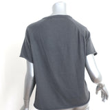 Extreme Cashmere Todd Short Sleeve Sweater Top Gray Cashmere-Blend One Size