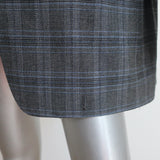 Vetements Oversized Blazer Grey Check Wool-Blend Size Extra Small