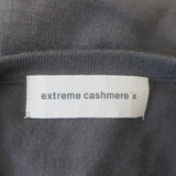 Extreme Cashmere Todd Short Sleeve Sweater Top Gray Cashmere-Blend One Size