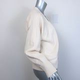 Loulou Studio Zanzibar Cardigan Cream Wool-Cashmere Size Medium