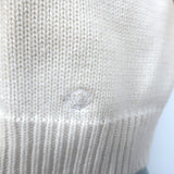 Loulou Studio Zanzibar Cardigan Cream Wool-Cashmere Size Medium