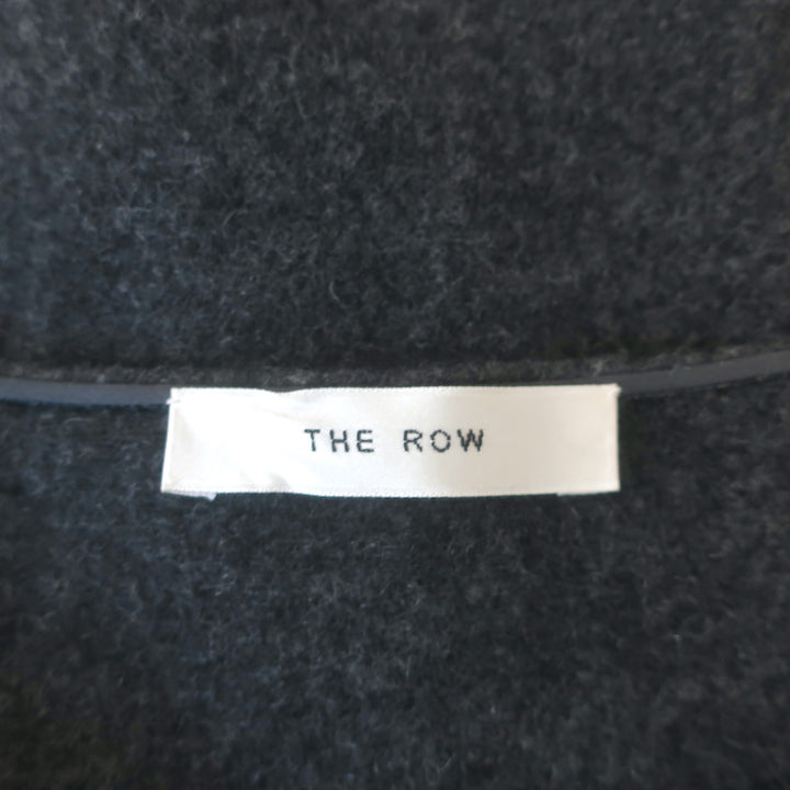 The Row Oversize Poncho Sweater Charcoal Stretch Cashmere Size Small