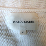 Loulou Studio Zanzibar Cardigan Cream Wool-Cashmere Size Medium