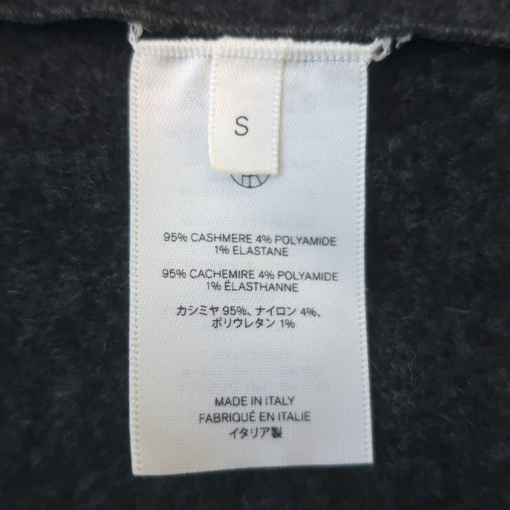 The Row Oversize Poncho Sweater Charcoal Stretch Cashmere Size Small