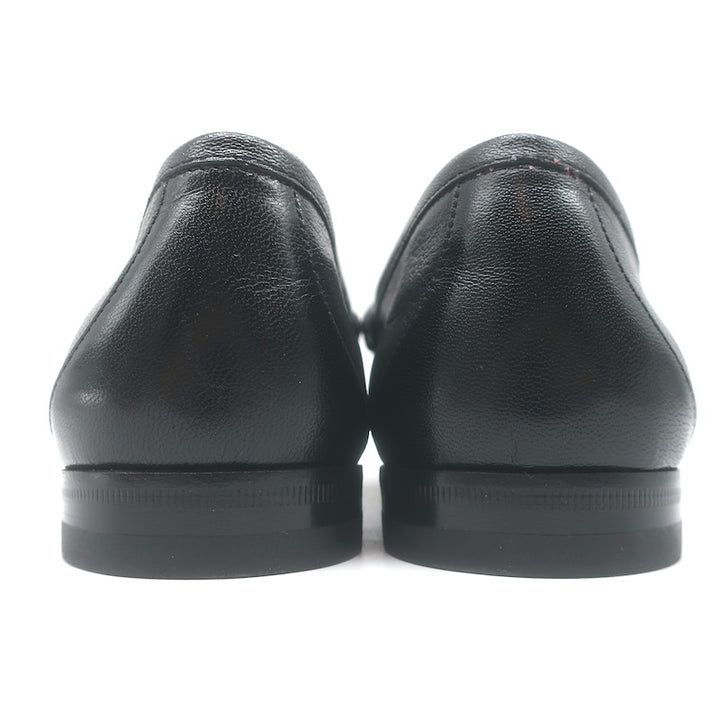 Gucci 1953 Roos Bee-Embroidered Horsebit Loafers Black Leather Size 7.5 NEW