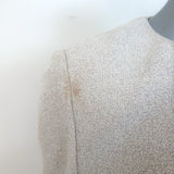 St. John Crystal-Embellished Santana Knit Skirt Suit Cream Size 6/8