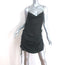 Orseund Iris Ruched Satin Mini Dress Black Size Small