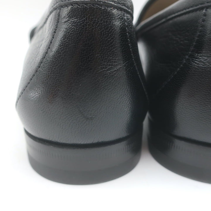 Gucci 1953 Roos Bee-Embroidered Horsebit Loafers Black Leather Size 7.5 NEW