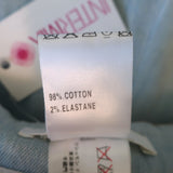 Chloe Light Denim Midi Wrap Skirt Blue Stretch Cotton Size 42 NEW