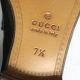 Gucci 1953 Roos Bee-Embroidered Horsebit Loafers Black Leather Size 7.5 NEW