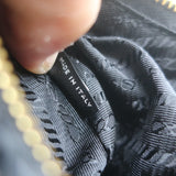 Prada Re-Edition 2005 Crochet Raffia Crossbody Black Small Shoulder Bag NEW