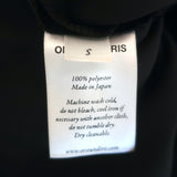 Orseund Iris Ruched Satin Mini Dress Black Size Small
