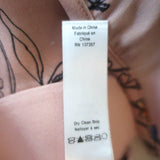 Marissa Webb Ruffle Top Pink Floral Print Satin Size Small Sleeveless Blouse