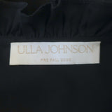 Ulla Johnson Lulua Ruffled Mini Dress Black Cotton Poplin Size 8