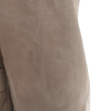 Philosophy di Alberta Ferretti suede cropped-sleeve jacket in beige, authentic pre-owned luxury piece, size US 4