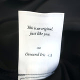 Orseund Iris Ruched Satin Mini Dress Black Size Small