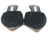 Manolo Blahnik Arriga Mules Black Suede Size 41 Pointed Toe Heels