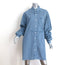 Vetements Deconstructed Double Shirt Dress Blue Checked Cotton Size Medium