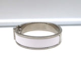 Hermes Clic H PM Bracelet White Enamel Palladium Hardware