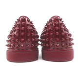 Christian Louboutin Roller Boat Spike Slip-On Sneakers Red Patent Size 41.5 NEW