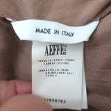 Philosophy di Alberta Ferretti beige suede cropped-sleeve jacket, authentic pre-owned designer piece (US 4)