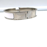 Hermes Clic H PM Bracelet White Enamel Palladium Hardware