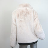 The Kooples Faux Fur Bomber Jacket Ecru Size 1