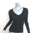 Prada V-Neck Sweater Black Cashmere-Silk Size 38