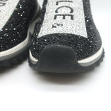 Dolce & Gabbana Sorrento Crystal-Embellished Knit Sneakers Black Size 42.5