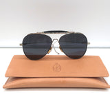 Jacques Marie Mage Gonzo Peyote Titanium Aviator Sunglasses